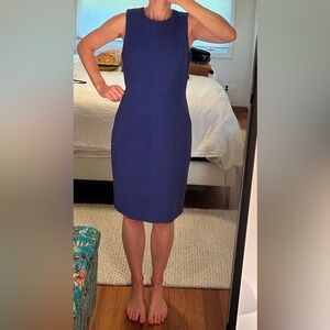 judith & charles classic purple summer work dress